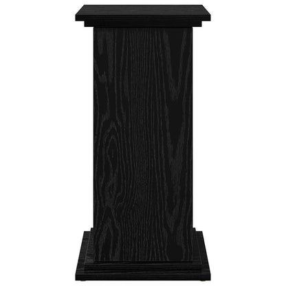 vidaXL Display Stand Black Oak 31 x 30 x 60 cm Engineered wood