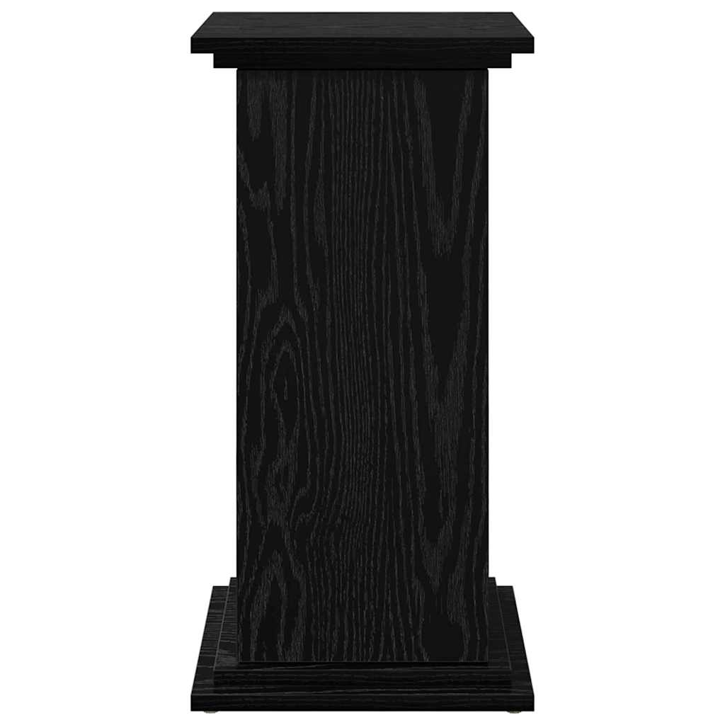 vidaXL Display Stand Black Oak 31 x 30 x 60 cm Engineered wood