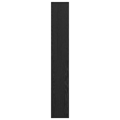 vidaXL Book Cabinet 8-Tier 67 x 25 x 162 cm Engineered Wood Black Oak
