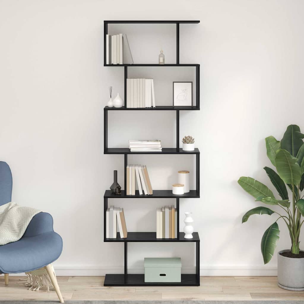 vidaXL Book Cabinet 6-Tier 70 x 24 x 193.5 cm Engineered Wood