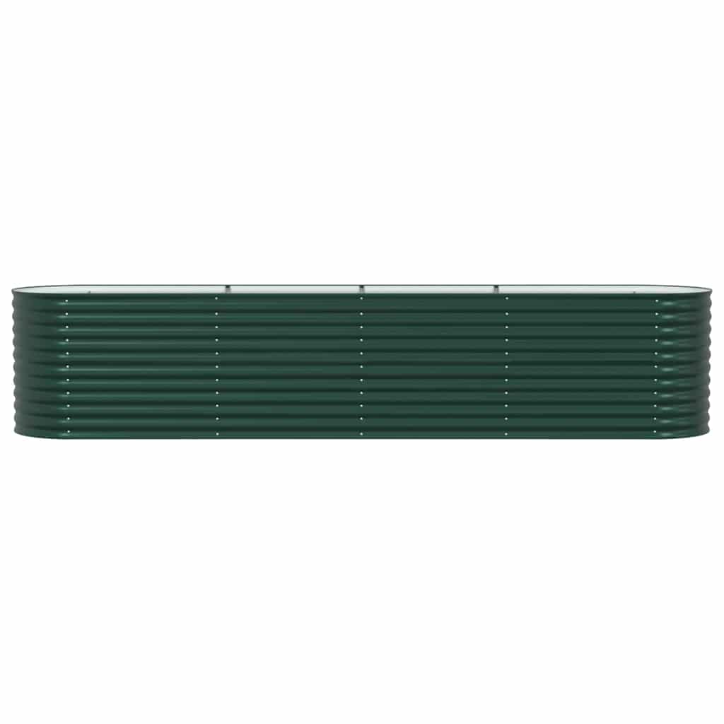 vidaXL Raised Bed Green 400 x 80 x 81 cm Steel