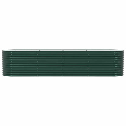 vidaXL Raised Bed Green 400 x 80 x 81 cm Steel