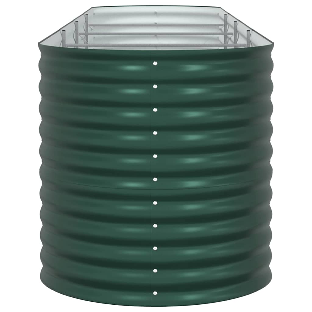 vidaXL Raised Bed Green 400 x 80 x 81 cm Steel