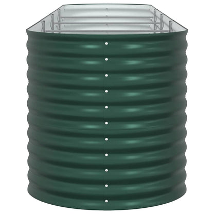 vidaXL Raised Bed Green 400 x 80 x 81 cm Steel