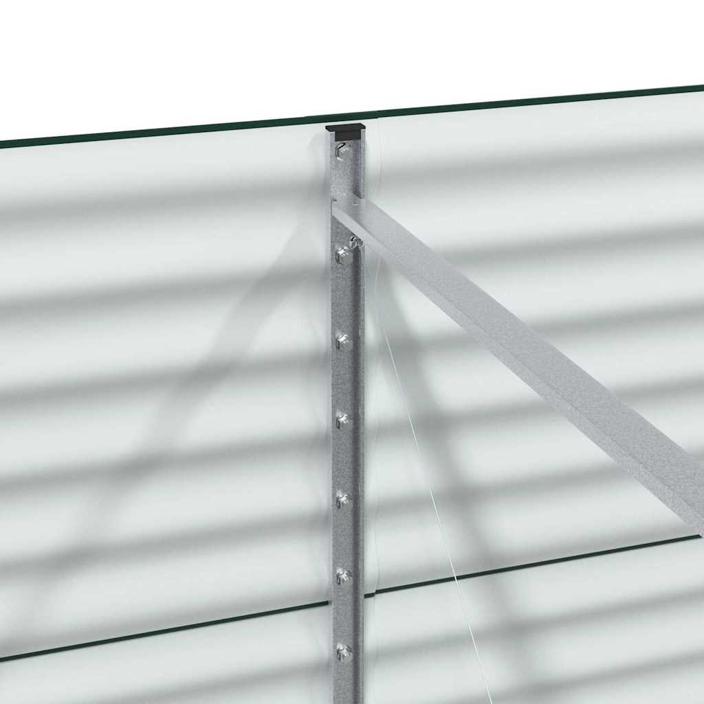 vidaXL Raised Bed Green 320 x 80 x 81 cm Steel