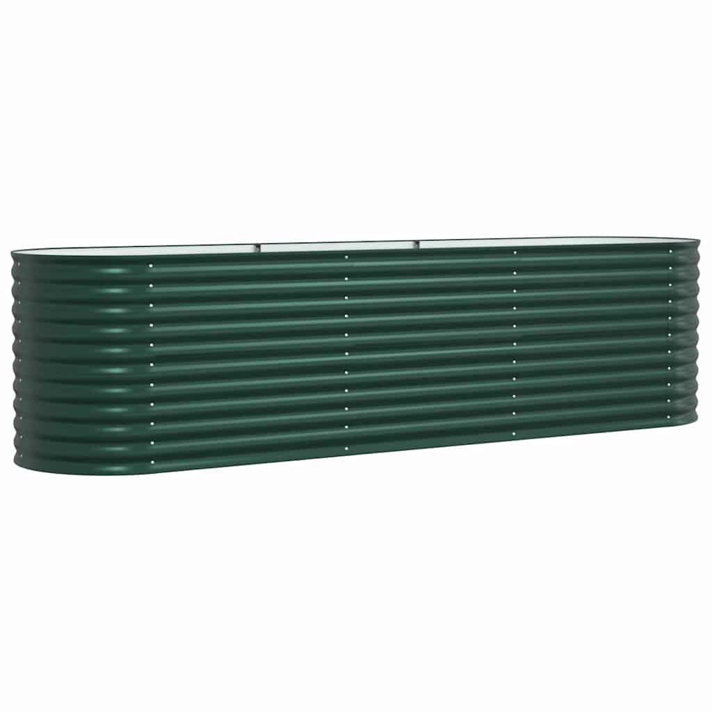 vidaXL Raised Bed Green 320 x 80 x 81 cm Steel
