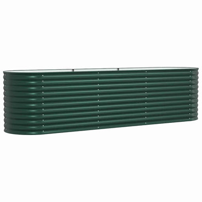 vidaXL Raised Bed Green 320 x 80 x 81 cm Steel