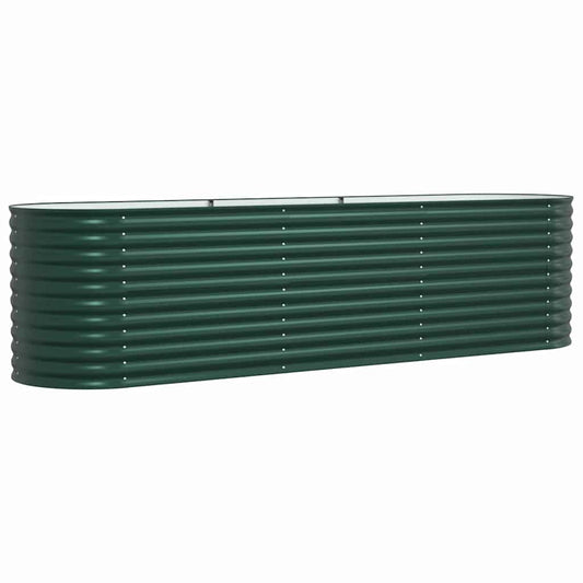 vidaXL Raised Bed Green 320 x 80 x 81 cm Steel