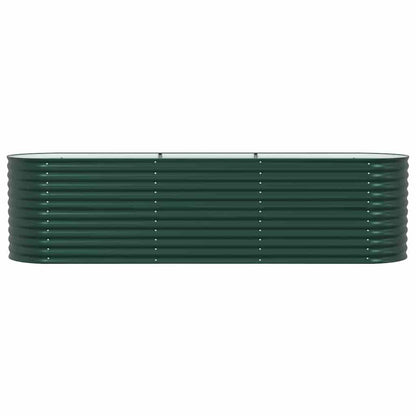 vidaXL Raised Bed Green 320 x 80 x 81 cm Steel