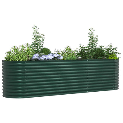 vidaXL Raised Bed Green 320 x 80 x 81 cm Steel