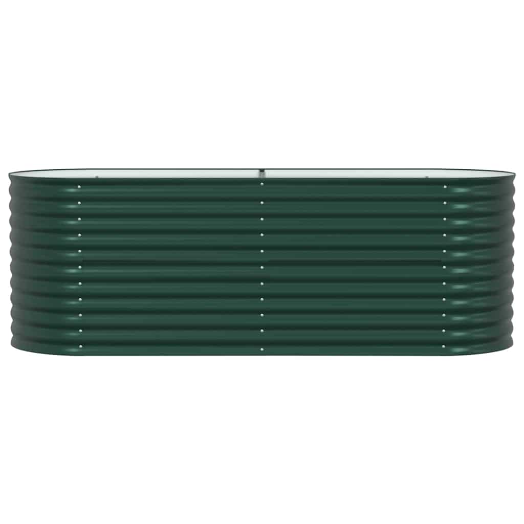 vidaXL Raised Bed Green 240 x 80 x 81 cm Steel