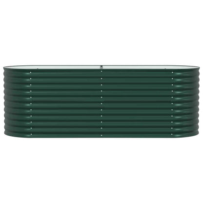 vidaXL Raised Bed Green 240 x 80 x 81 cm Steel
