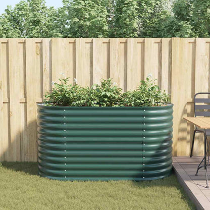 vidaXL Raised Bed Green 160 x 80 x 81 cm Steel