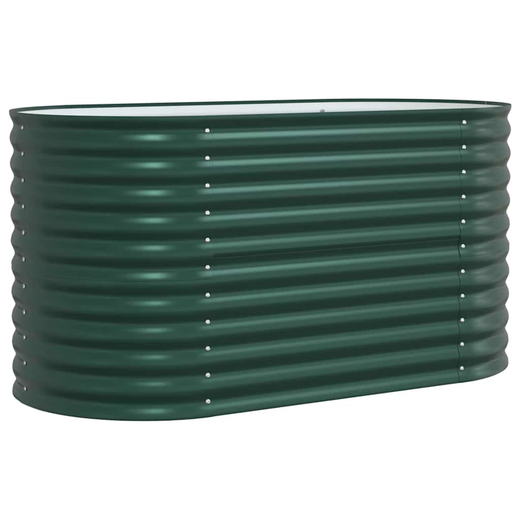 vidaXL Raised Bed Green 160 x 80 x 81 cm Steel
