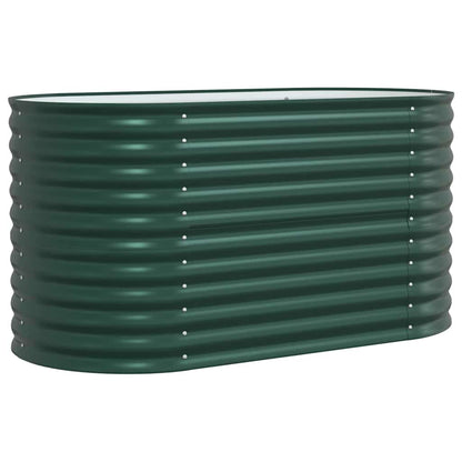 vidaXL Raised Bed Green 160 x 80 x 81 cm Steel