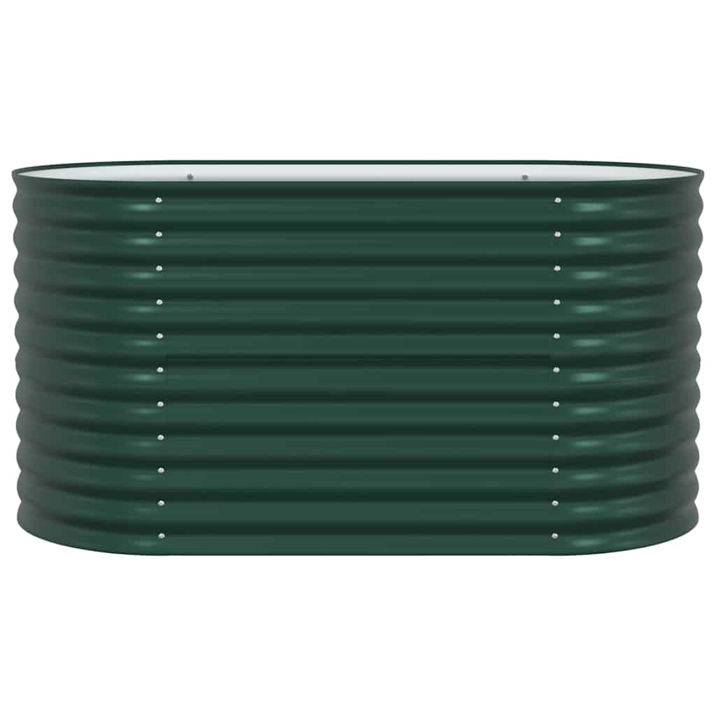 vidaXL Raised Bed Green 160 x 80 x 81 cm Steel