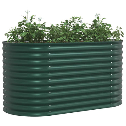 vidaXL Raised Bed Green 160 x 80 x 81 cm Steel