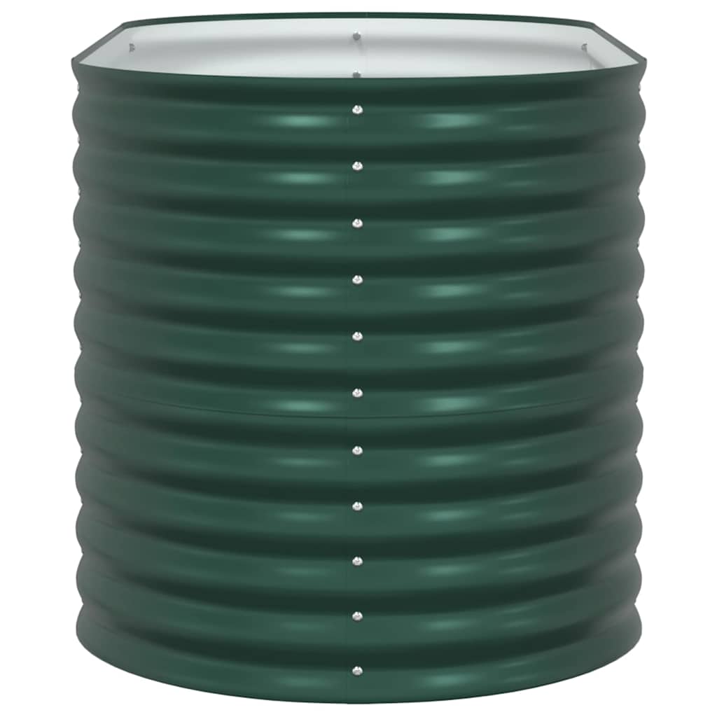 vidaXL Raised Bed Green 160 x 80 x 81 cm Steel