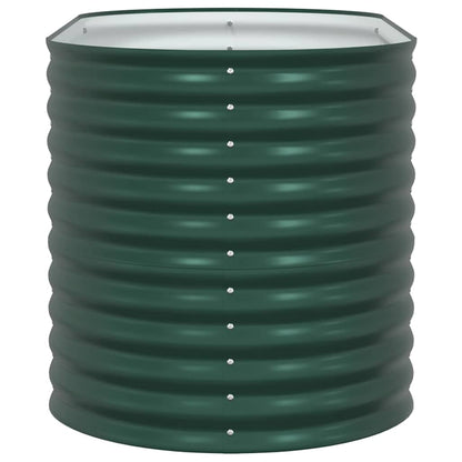 vidaXL Raised Bed Green 160 x 80 x 81 cm Steel