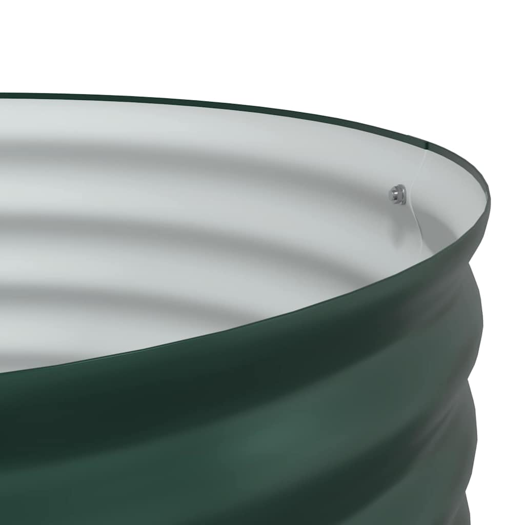 vidaXL Raised Bed Green 80 x 80 x 81 cm Steel