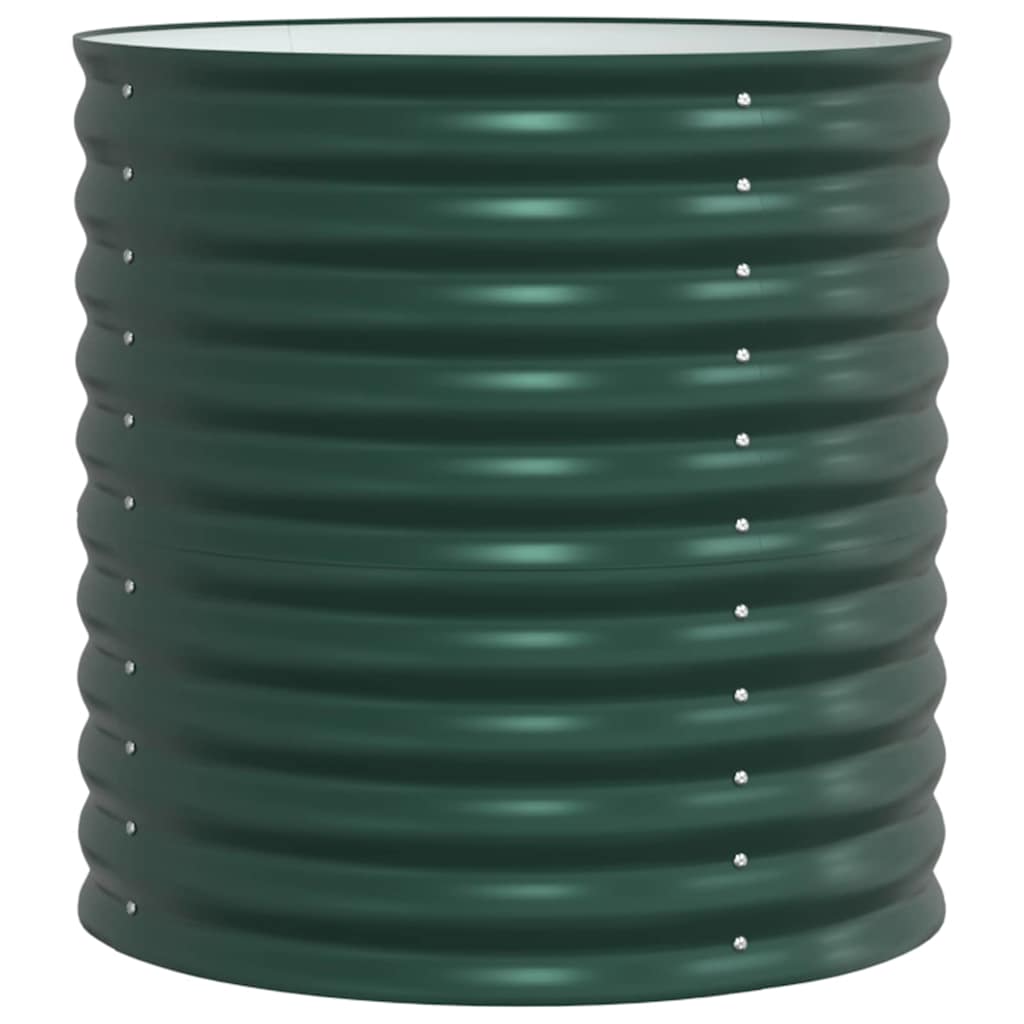 vidaXL Raised Bed Green 80 x 80 x 81 cm Steel