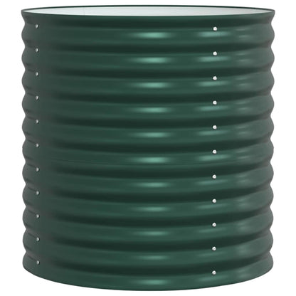 vidaXL Raised Bed Green 80 x 80 x 81 cm Steel
