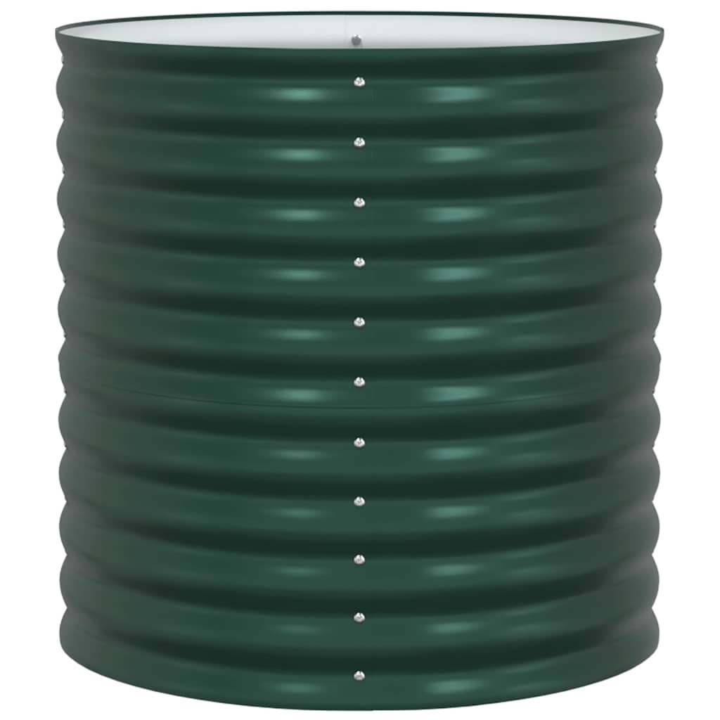 vidaXL Raised Bed Green 80 x 80 x 81 cm Steel