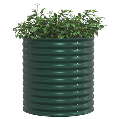 vidaXL Raised Bed Green 80 x 80 x 81 cm Steel