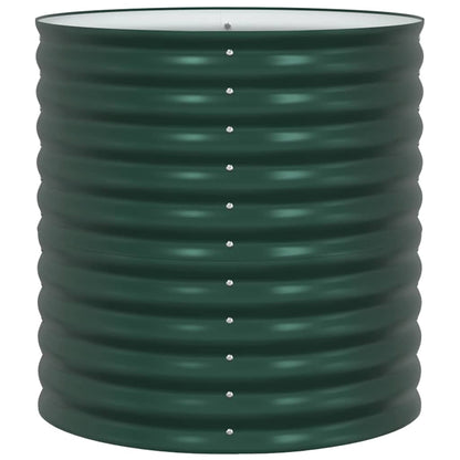 vidaXL Raised Bed Green 80 x 80 x 81 cm Steel