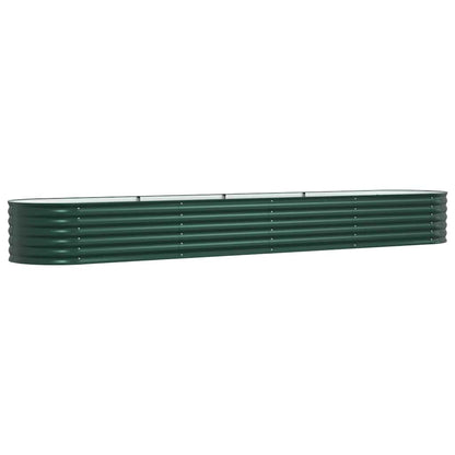 vidaXL Raised Bed Green 400 x 80 x 44 cm Steel
