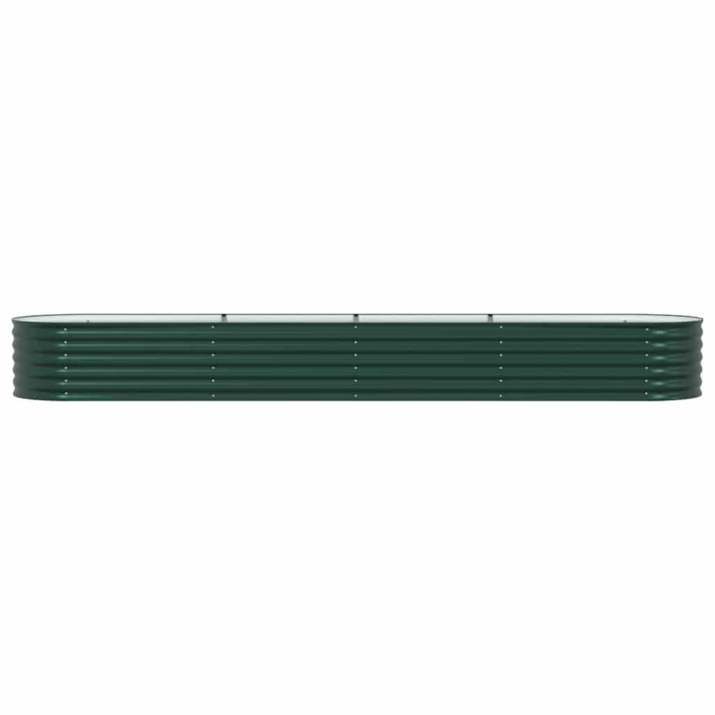 vidaXL Raised Bed Green 400 x 80 x 44 cm Steel