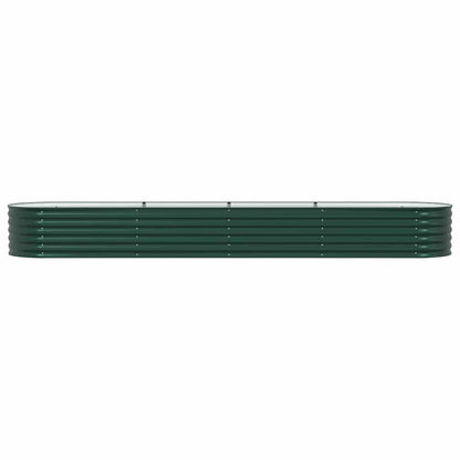 vidaXL Raised Bed Green 400 x 80 x 44 cm Steel