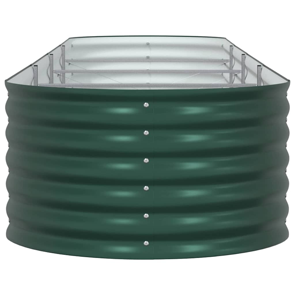 vidaXL Raised Bed Green 400 x 80 x 44 cm Steel