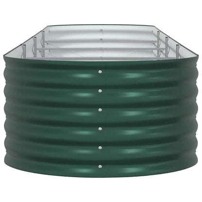 vidaXL Raised Bed Green 400 x 80 x 44 cm Steel