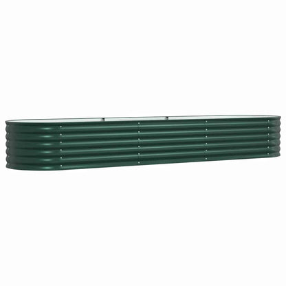 vidaXL Raised Bed Green 320 x 80 x 44 cm Steel