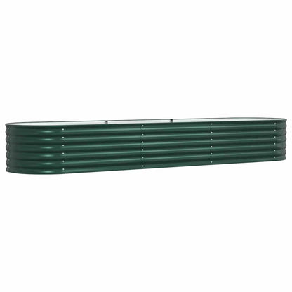 vidaXL Raised Bed Green 320 x 80 x 44 cm Steel
