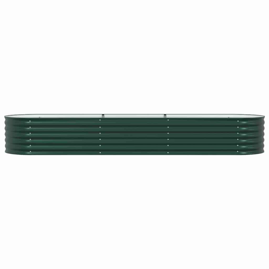 vidaXL Raised Bed Green 320 x 80 x 44 cm Steel