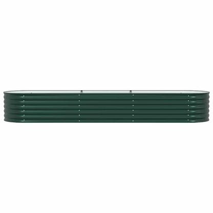 vidaXL Raised Bed Green 320 x 80 x 44 cm Steel