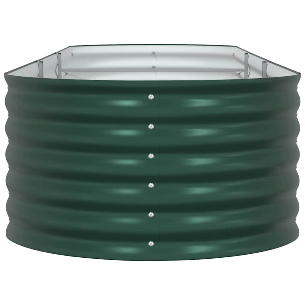 vidaXL Raised Bed Green 320 x 80 x 44 cm Steel