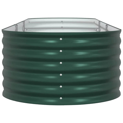 vidaXL Raised Bed Green 320 x 80 x 44 cm Steel
