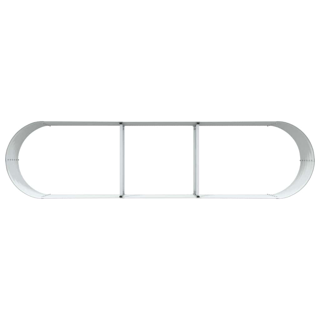 vidaXL Raised Bed Green 320 x 80 x 44 cm Steel