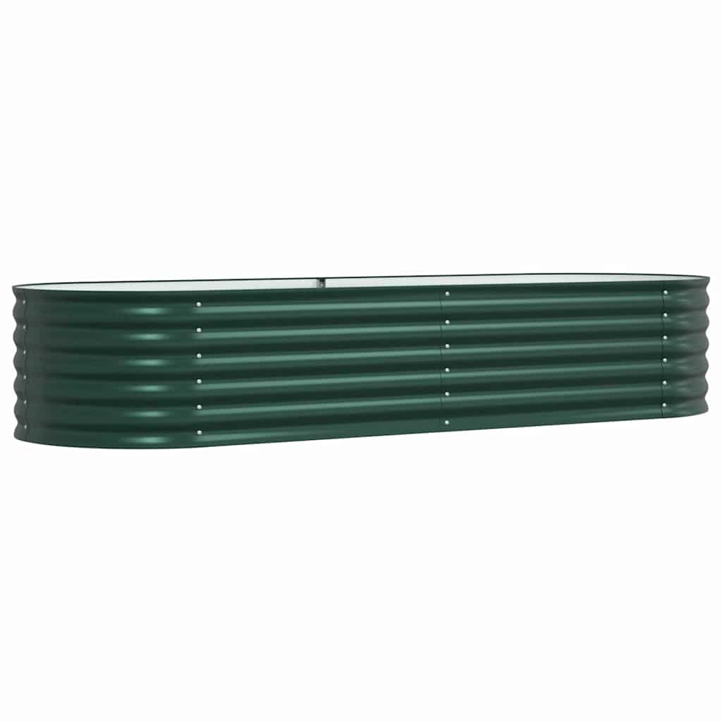 vidaXL Raised Bed Green 240 x 80 x 44 cm Steel