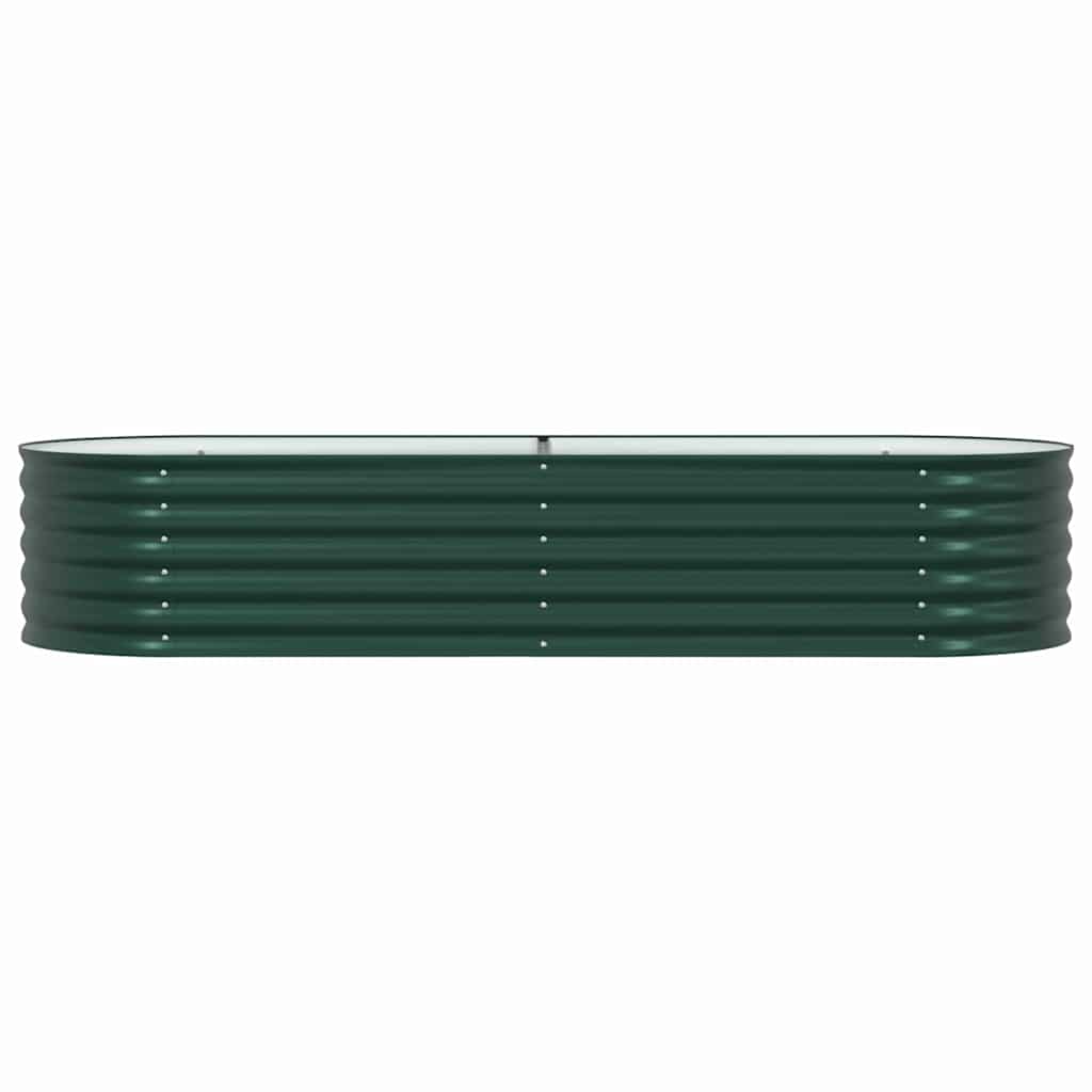 vidaXL Raised Bed Green 240 x 80 x 44 cm Steel