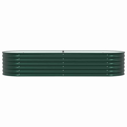 vidaXL Raised Bed Green 240 x 80 x 44 cm Steel