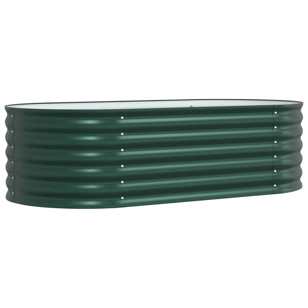 vidaXL Raised Bed Green 160 x 80 x 44 cm Steel
