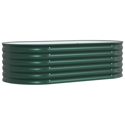 vidaXL Raised Bed Green 160 x 80 x 44 cm Steel