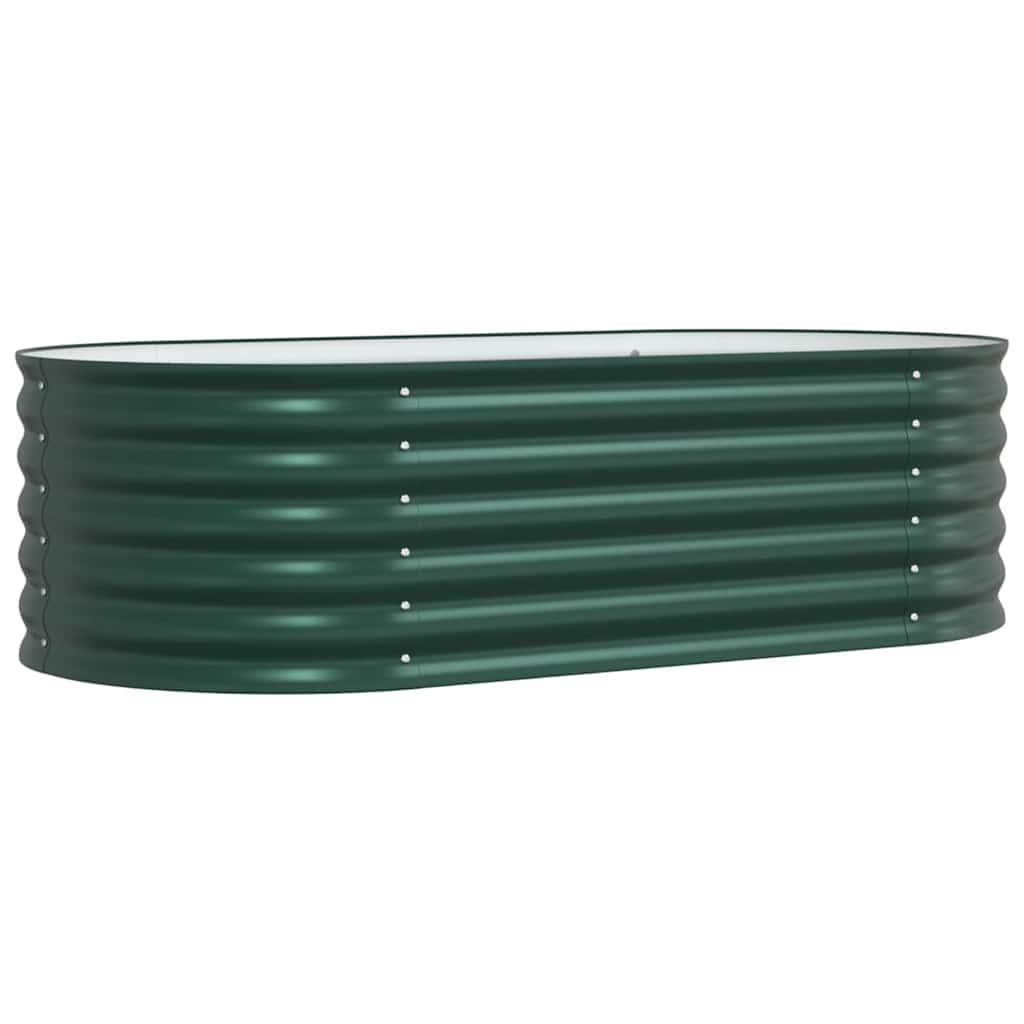 vidaXL Raised Bed Green 160 x 80 x 44 cm Steel
