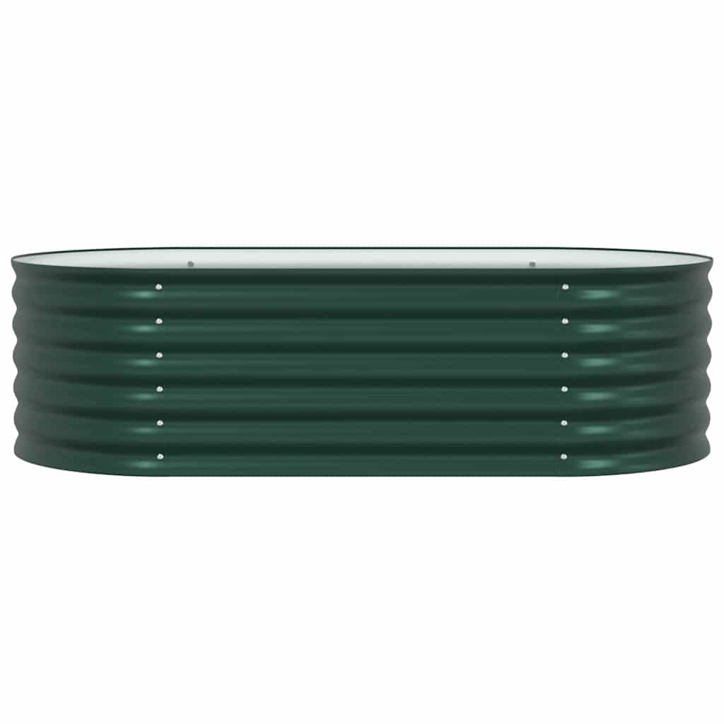 vidaXL Raised Bed Green 160 x 80 x 44 cm Steel
