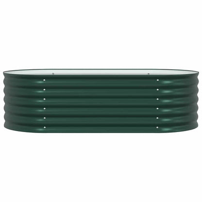 vidaXL Raised Bed Green 160 x 80 x 44 cm Steel