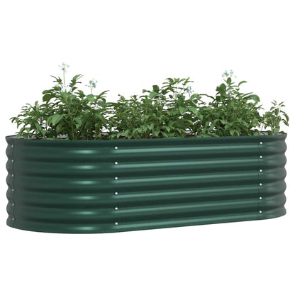 vidaXL Raised Bed Green 160 x 80 x 44 cm Steel